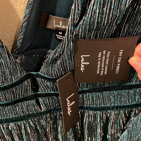 NWT Lulus turquoise dress size medium. - Picture 2 of 3